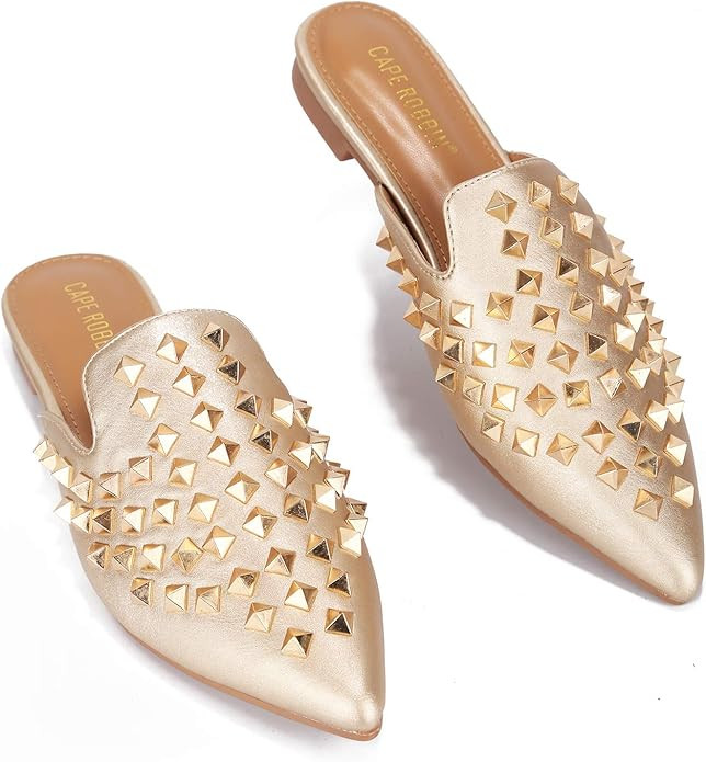 Cape Robbin Enny Flat Sandals Slides for Women, Womens Mules Slip On Shoes | Amazon (US)