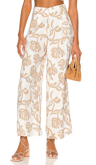 Malta Pants in Ensola Floral Print | Revolve Clothing (Global)