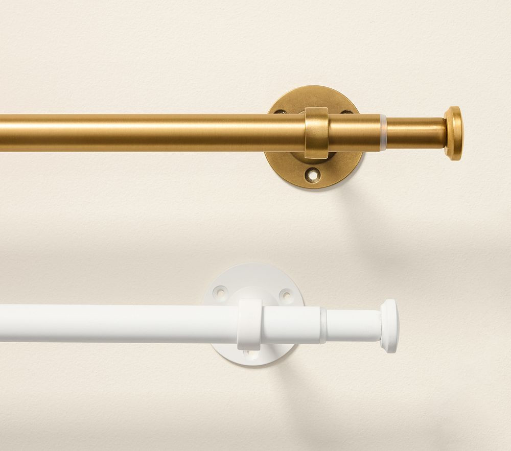 Classic Steel Curtain Rod & Finials (.75") | Pottery Barn Kids