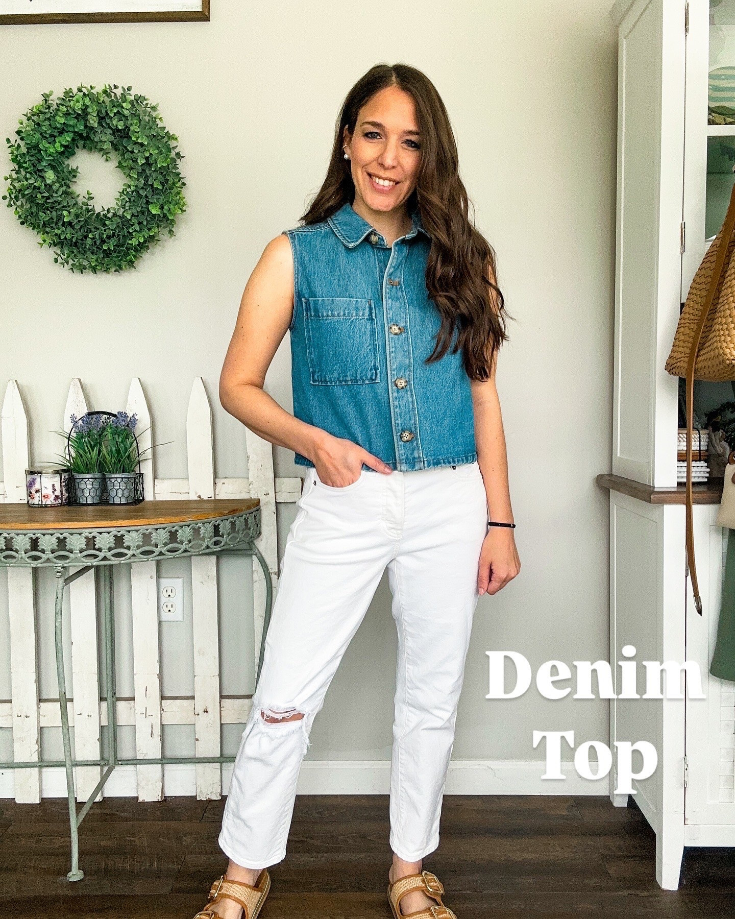 25% off! 
Wearing XS in top! 
Tts white denim short option 
Shoes tts 

#LTKFindsUnder50 #LTKFindsUnder100 #LTKStyleTip