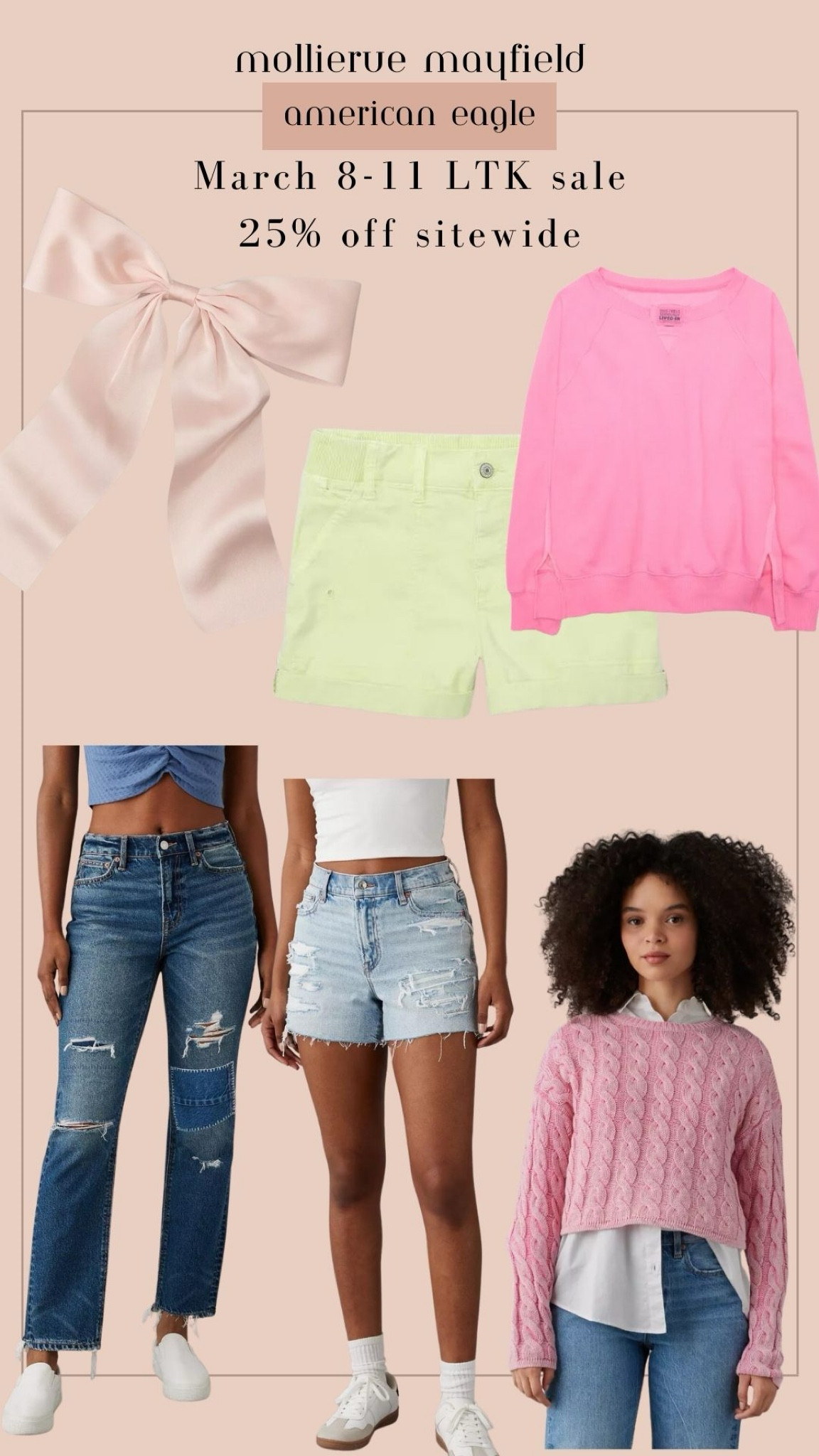 A ton of new AE items on sale for spring 🌸 don’t want to miss this deal!

#LTKsalealert #LTKSpringSale #LTKSeasonal