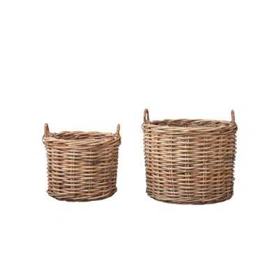 Rattan Woven Basket Set With Handles | Wayfair North America