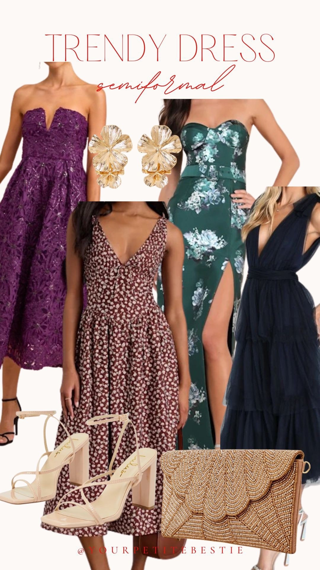 Trendy semi formal dresses! So cute and come in XXS sizes too! 

#LTKWedding #LTKSaleAlert #LTKPetite