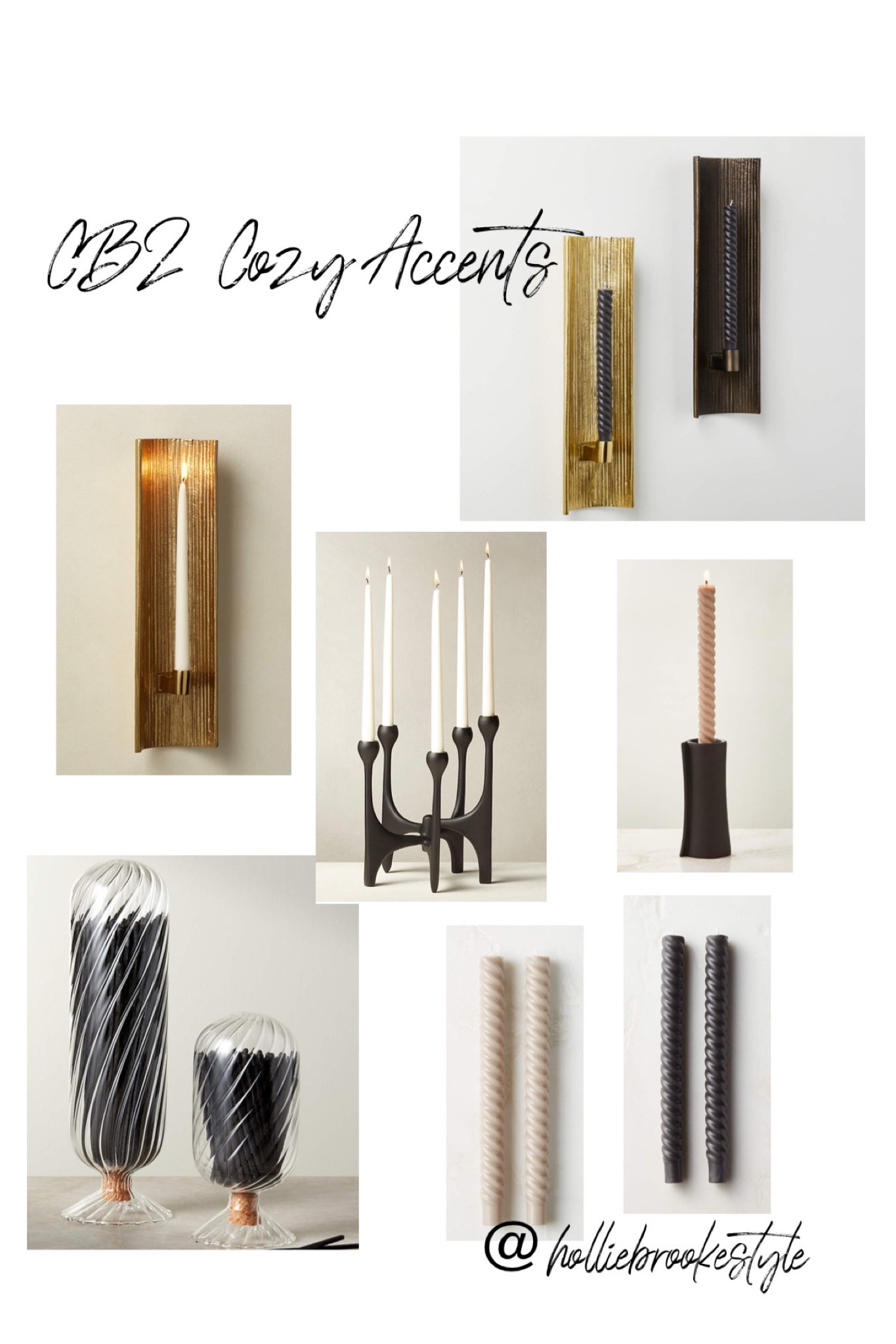 CB2 cozy home accents 

Candlesticks
Fall home
Cozy decor
Candles
Matches 
Coffee table decor


#LTKhome #LTKSeasonal #LTKFind