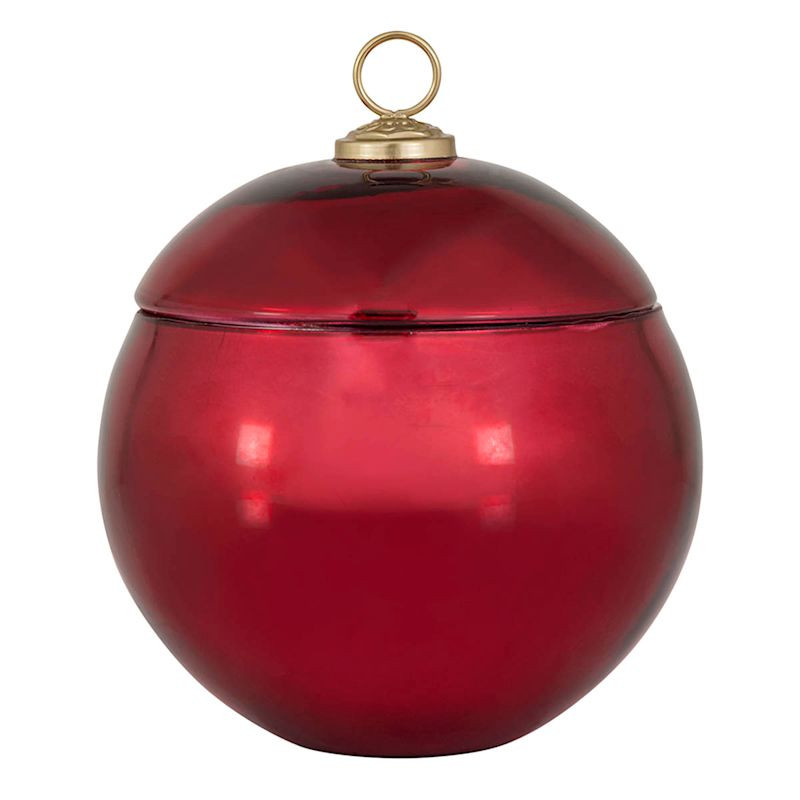 Glimmering Cranberry Apple Scented Ornament Candle, 35oz | At Home