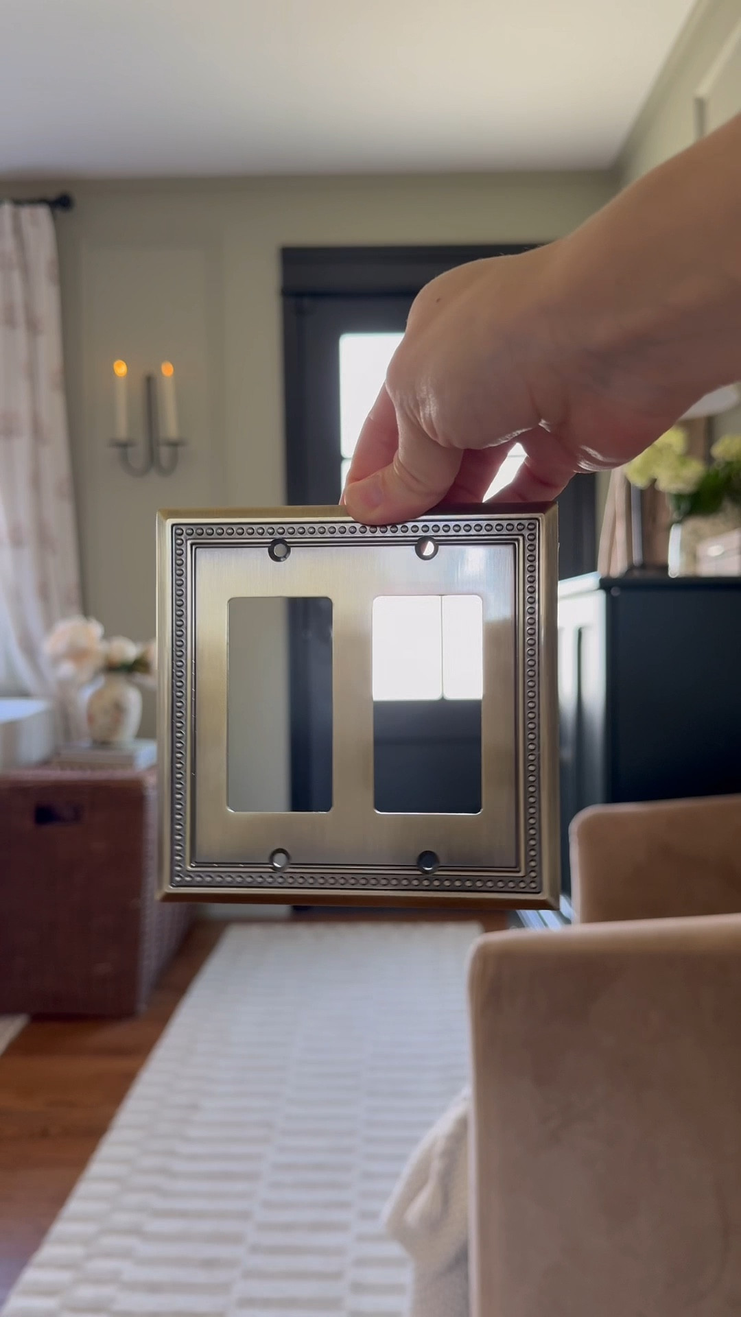 Small details big difference— antique gold light switch plates

#LTKHome