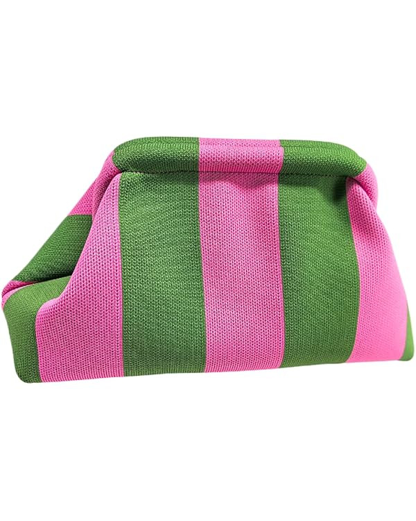 GSenhui Straw Clutch Purse - Woven, Crochet Summer Beach Dumpling Stripes Clutch | Amazon (UK)