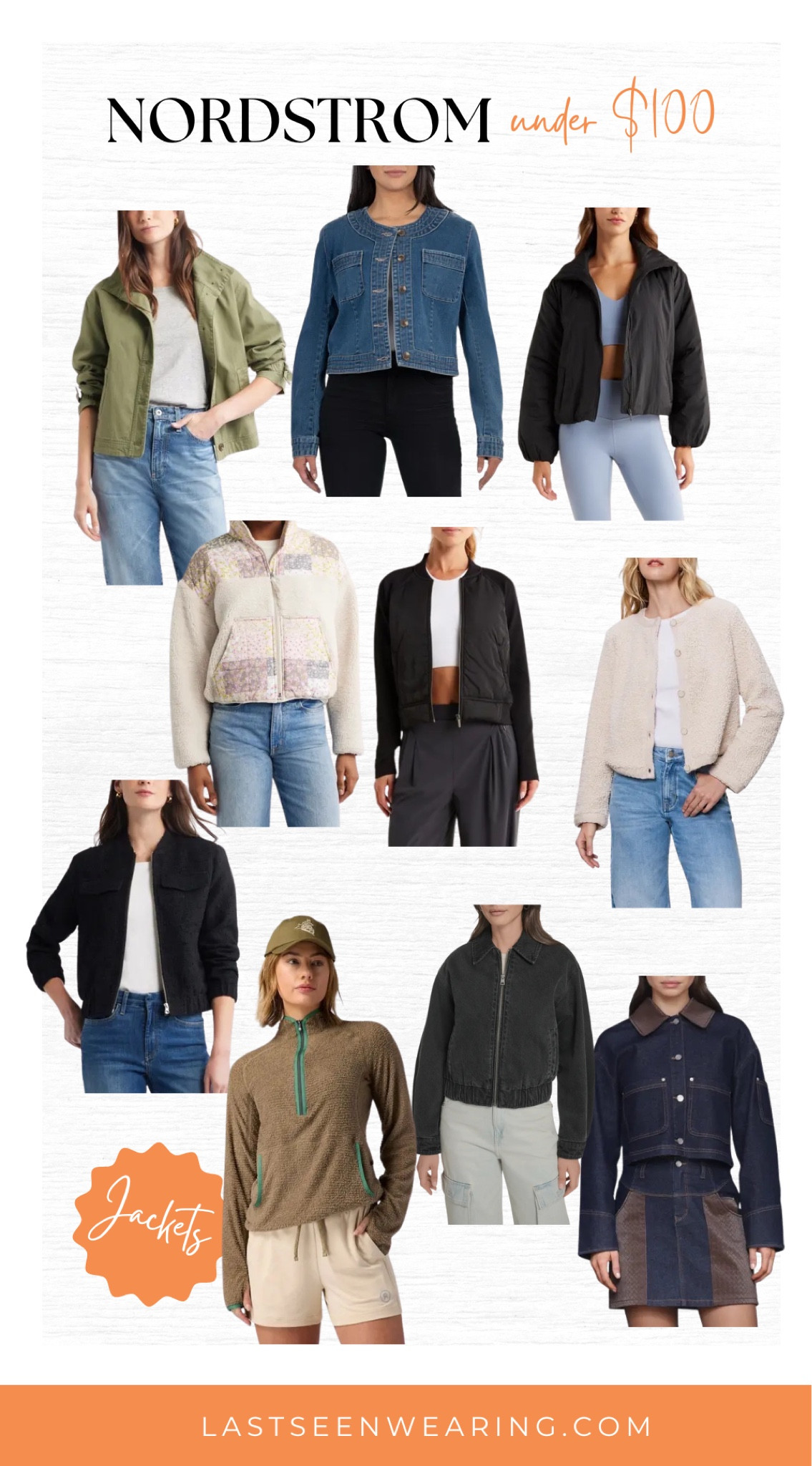 Nordstrom Under $100 - Jackets 
#bomberjacket #athleticjacket

#LTKSaleAlert #LTKStyleTip #LTKFindsUnder100