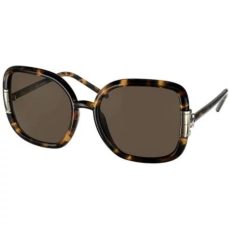 Tory Burch TY9063U 151973 56MM Dark Tortoise / Solid Brown Square Sunglasses for Women + FREE Compli | Walmart (US)