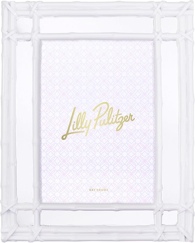 Lilly Pulitzer 5 inch x 7 inch Picture Frame, Decorative Photo Frame for Tabletop or Wall Hanging... | Amazon (US)