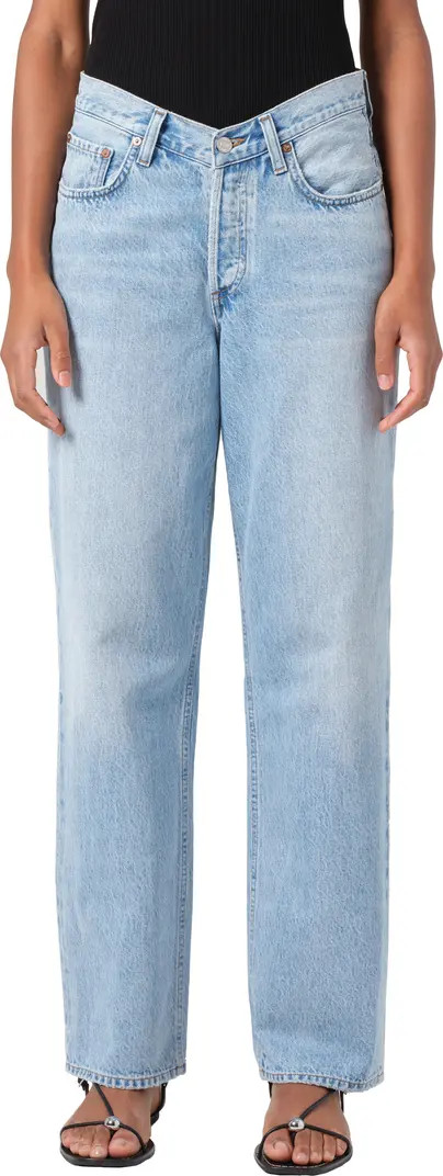 V-Waist Baggy Straight Leg Jeans | Nordstrom