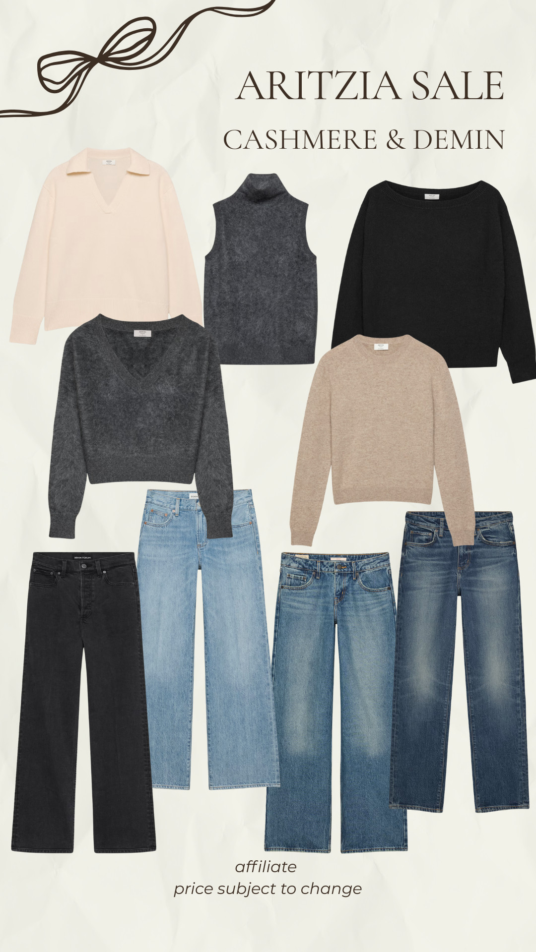 Aritzia Sale - Cashmere & Demin 

 #LTKcanada #LTKsale #LTKgiftguide