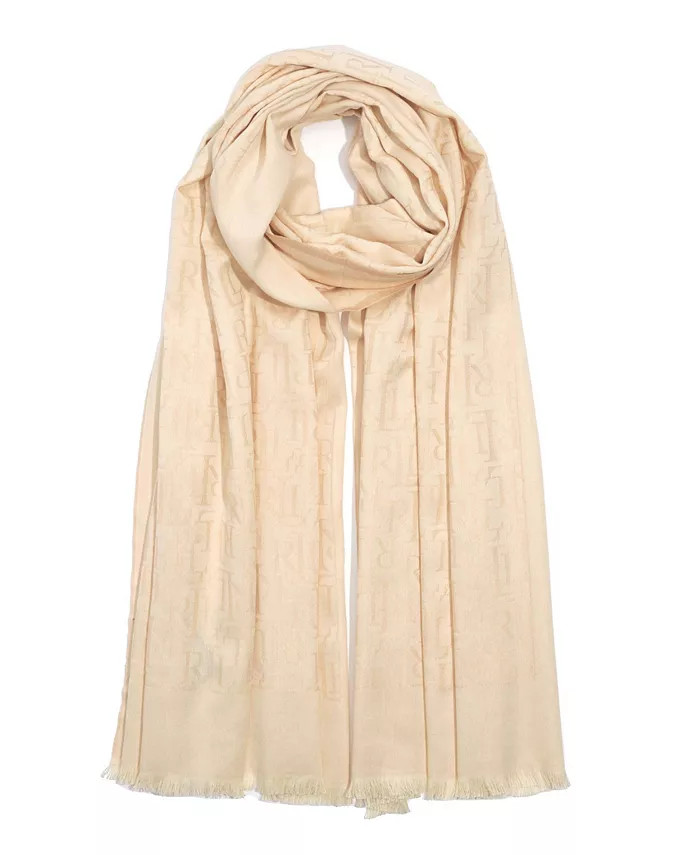 Lauren Ralph Lauren Women's Logo Jacquard Scarf - Macy's | Macy's