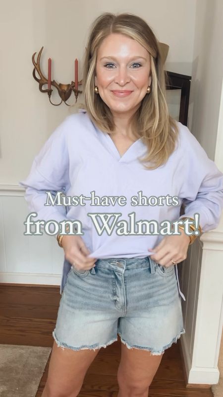 $15 denim shorts from Walmart. 4” inseam. I’m in size 8 


#LTKfindsunder50 #LTKSeasonal #LTKstyletip