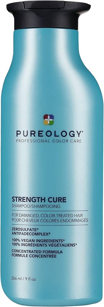 Pureology Strength Cure Shampoo | For Damaged, Color-Treated Hair | Fortifies & Strengthens Hair ... | Amazon (US)
