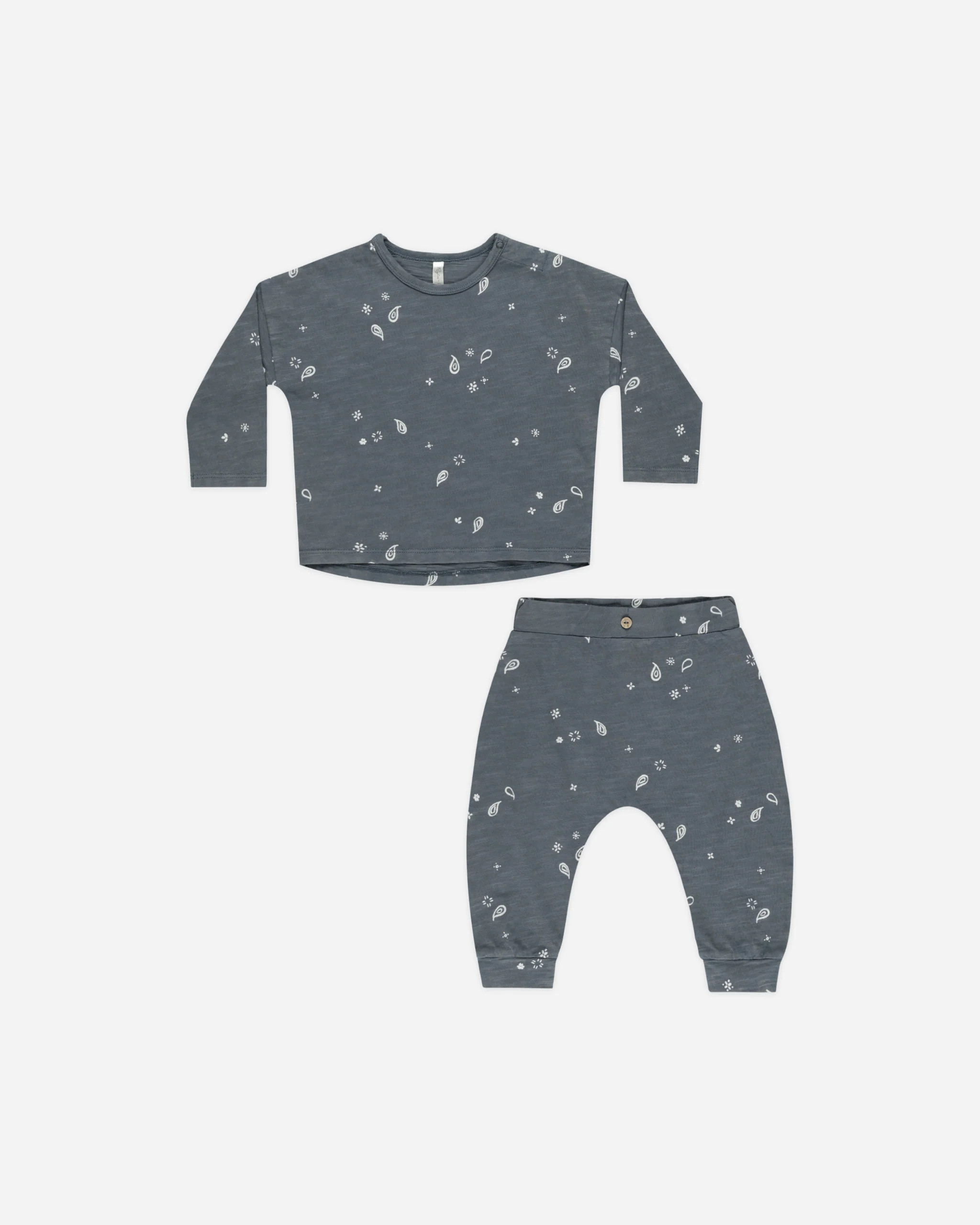 Long Sleeve Tee + Pant Set || Paisley | Rylee + Cru