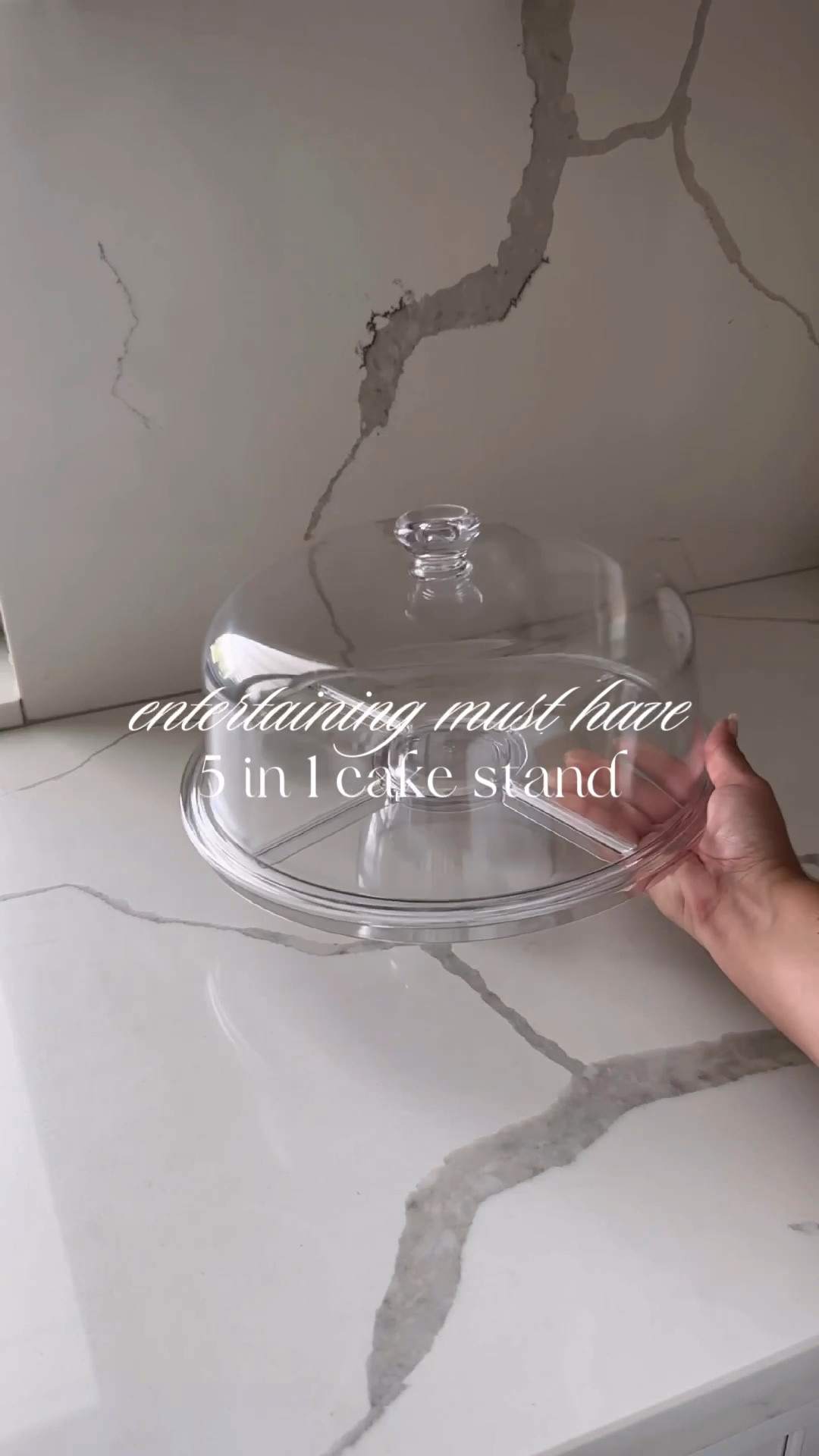 
5 in 1 cake stand 🎂
This cake stand is under $16 and can be used as a charcuterie tray, punch bowl, cake stand, chip and dip server and pedestal tray. It’s made of shatterproof acrylic making it perfect for indoor and outdoor and for on the go. 
 
#entertaining #outdoorentertaining #hostess #cakestand #charcuterietray #summerhosting #serveware #walmarthome #walmartfind #musthave #kitchen 

#LTKFindsUnder50 #LTKHome #LTKSeasonal