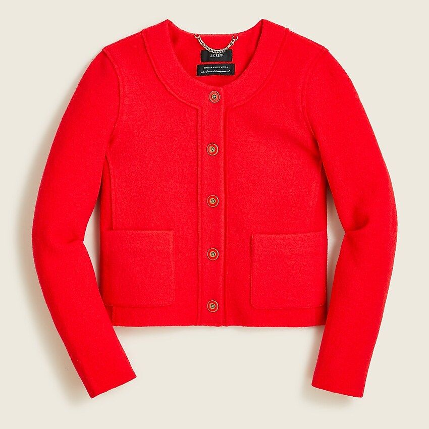 Lady jacket in Italian boiled wool | J.Crew US