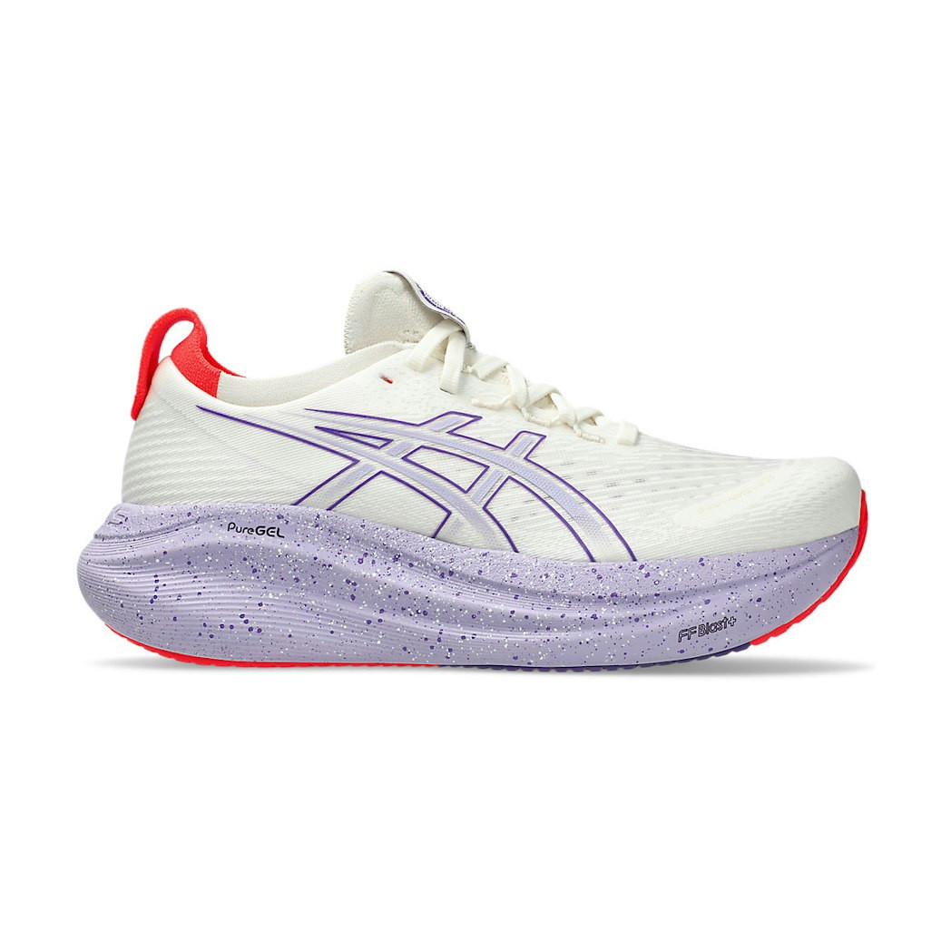 (W) ASICS GEL-NIMBUS 27 Tokyo Edition Running Shoes Cream/Edo Purple US 6.5W | Novelship