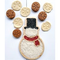 Snowman Christmas Wood Tinker Sensory Sorting Tray Homeschool Lesson Play Board Plate Holiday Wooden Gift Toy Montessori Snow | Etsy (US)