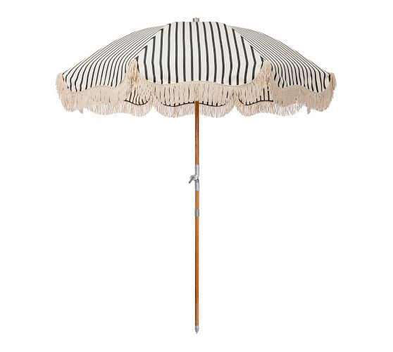 St. Tropez Premium Fringed Beach Umbrella | Pottery Barn (US)