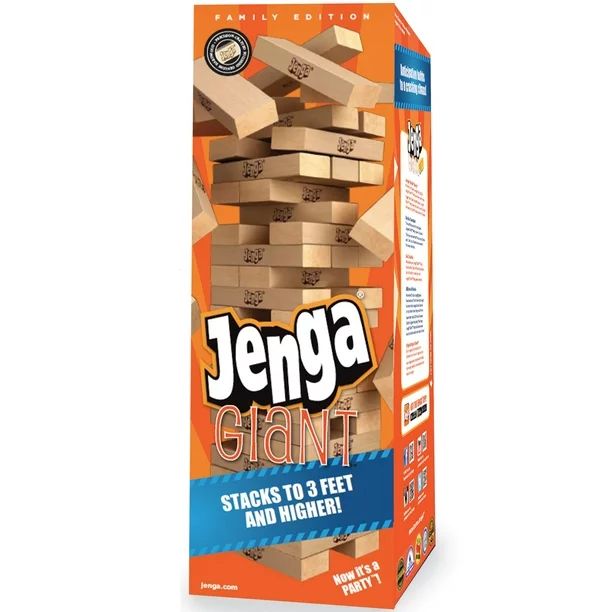 Jenga Giant Family Edition Stacking Game by University Games - Walmart.com | Walmart (US)