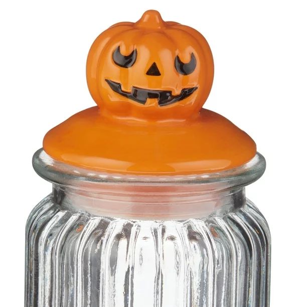 Way To Celebrate Halloween Glass Jar, Pumpkin - Walmart.com | Walmart (US)