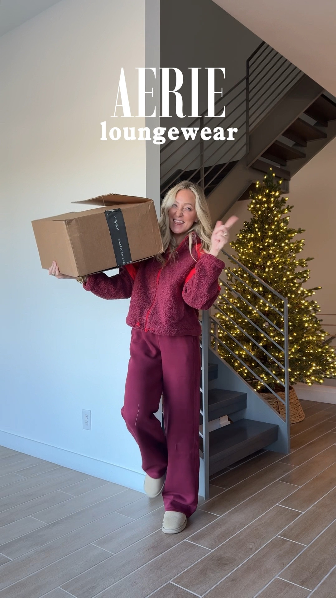 Aerie loungewear up to 50% off!!!! So good! Wearing my true size in everything (sweats im wearing tall length), leggings xs and tops S! 

#LTKSaleAlert #LTKHoliday #LTKCyberWeek