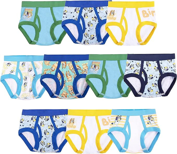 Bluey Boys' Briefs of 100% Combed Cotton Underwear Briefs, Sizes 18m, 2/3t, 4t, 4, 6, and 8 | Amazon (US)