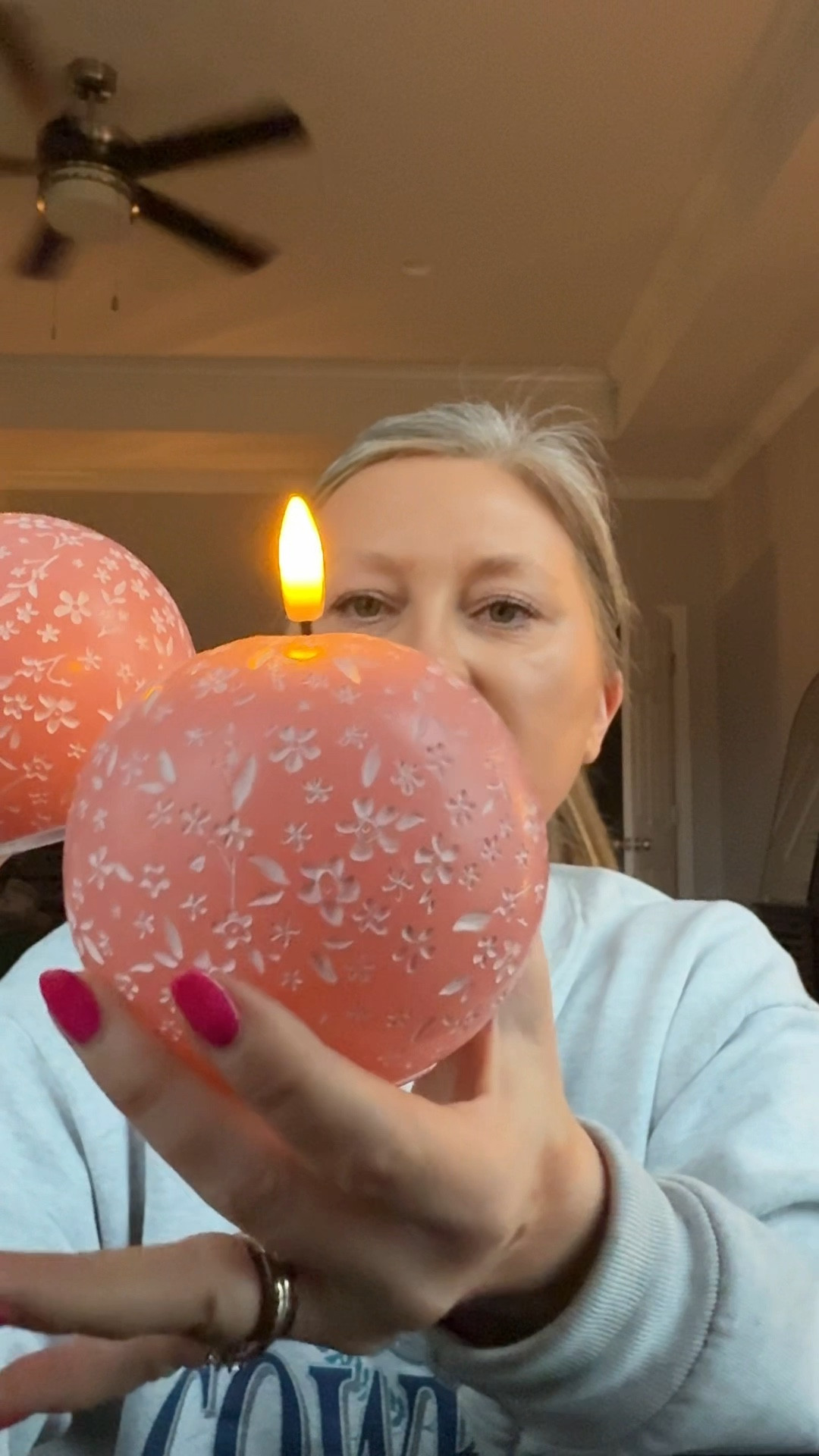 These are the cutest little flameless candles 🌸 I’ve been getting so many questions about them, so here they are. They’re sphere candles with the prettiest floral detail, come in a few color options, and yes — they have a remote with a timer.

#LTKHome #LTKSeasonal