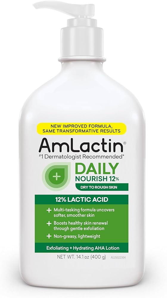 AmLactin Daily Nourish 12% - 14.1 oz Body Lotion with 12% Lactic Acid - Exfoliator and Moisturize... | Amazon (US)
