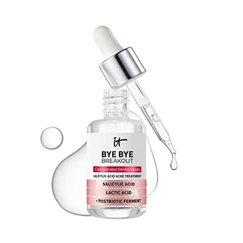 IT Cosmetics Bye Bye Breakout Acne Treatment Face Serum -With 2% Salicylic Acid & 3% Lactic Acid ... | Amazon (US)