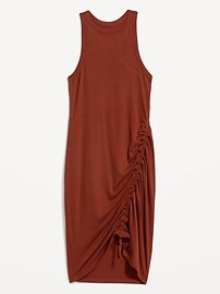 UltraLite Racerback Rib-Knit Ruched Knee-Length Tank Dress for Women | Old Navy (US)