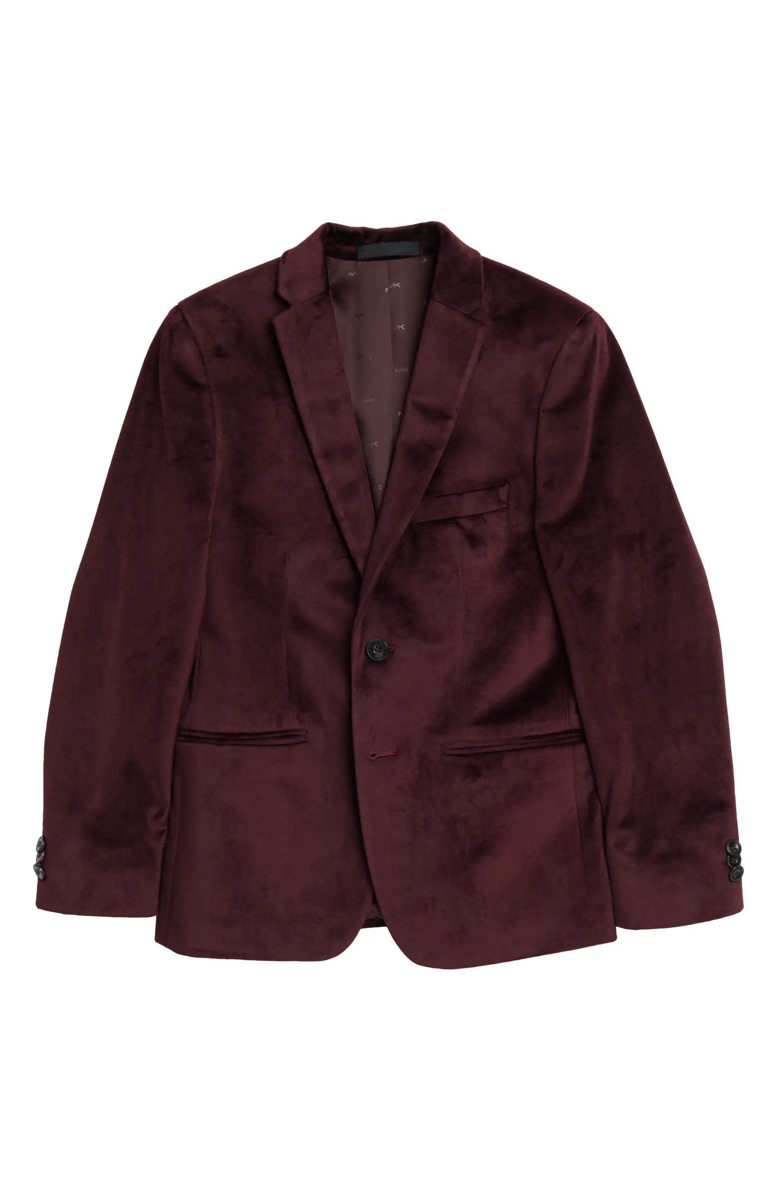 Michael Kors Kids' Burgundy Velvet Notch Lapel Sport Coat | Nordstromrack | Nordstrom Rack