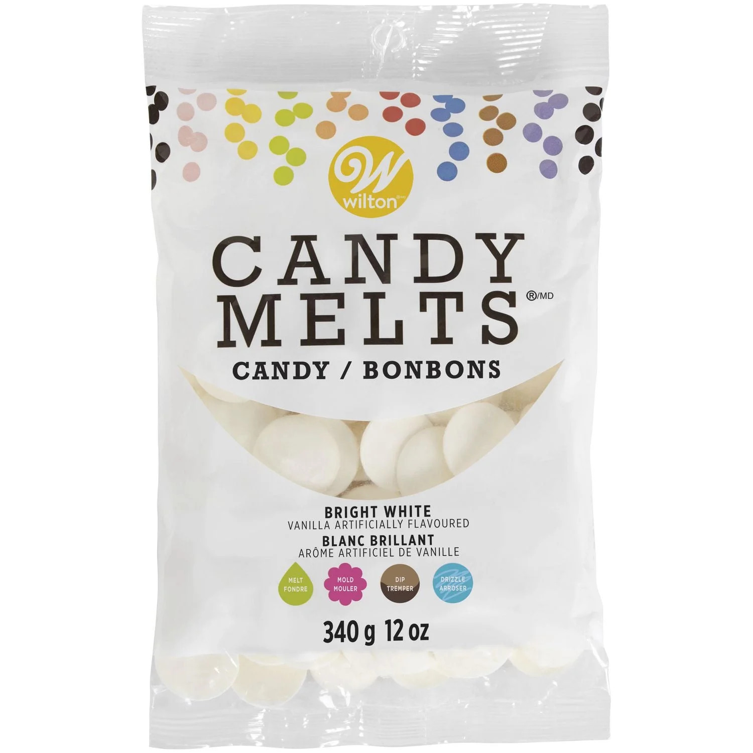 Wilton Candy Melts® 12oz Bright White, Bright White, 12 oz (340 g) | Walmart (CA)