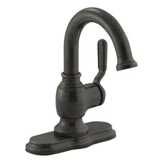 Worth Single Hole Single-Handle Bathroom Faucet in Oil Rubbed Bronze | The Home Depot