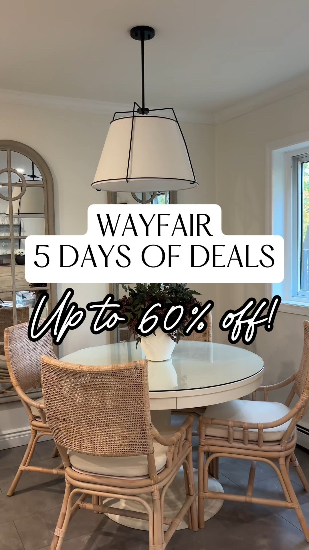 If you’ve been thinking about refreshing a space, now’s the time.
For 5 days only, Wayfair’s 5 Days of Deals is live with up to 60% off ending February 2 and fast, easy delivery on orders over $35. Rounding up my favorite picks before the sale ends.

@wayfair #wayfair #wayfairpartner #ad