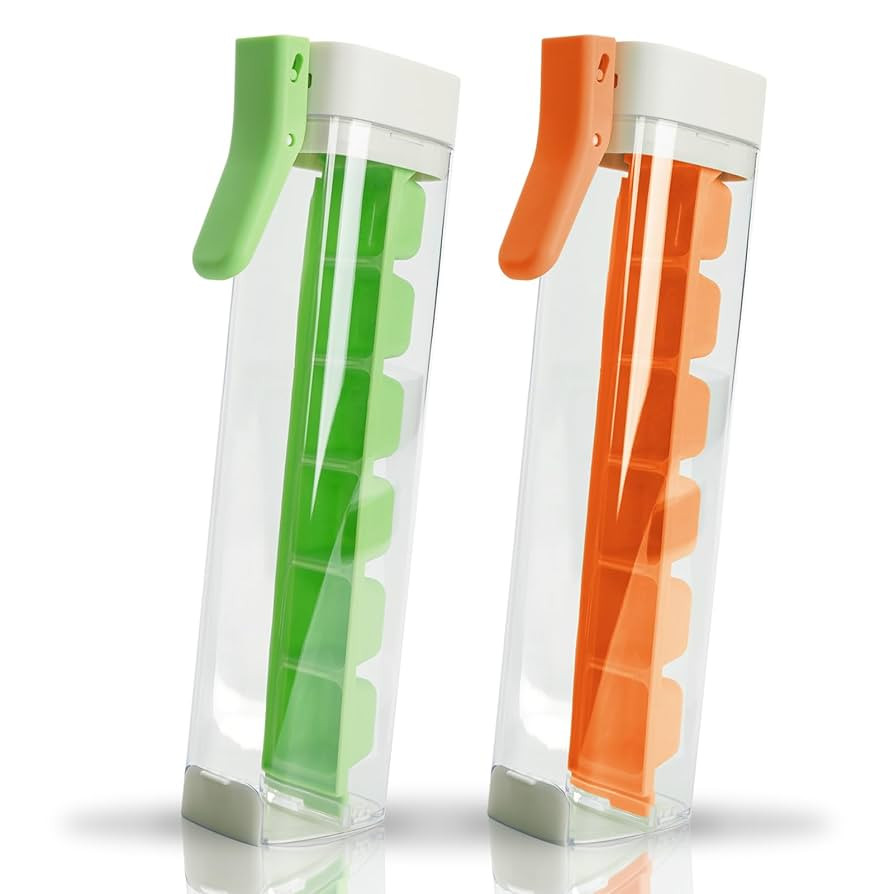 Ice Cube Mold with One Hand Press, 6 Grid Ice Cube Tray Cup, Single Handed Pressing Ice Maker, Mi... | Amazon (US)