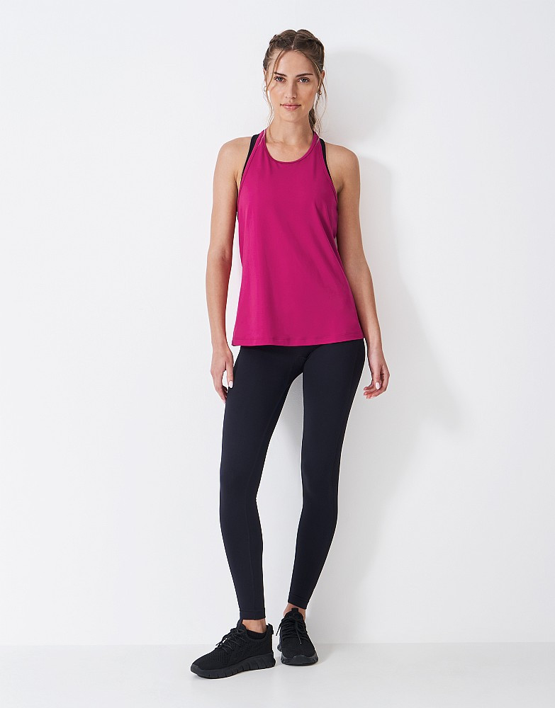 Women's Relaxed Sports Vest in Cherry from Crew Clothing | Crew Clothing (UK)
