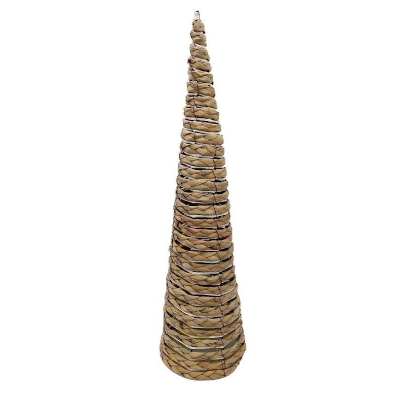 Natural Brown & White Twine Cone Tree, 23" | At Home