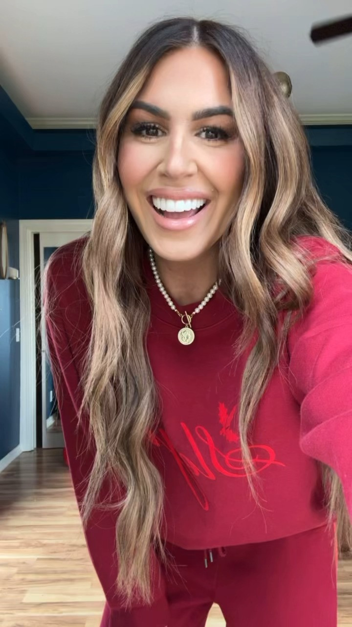 the coziest set and on sale! wearing a medium sweatshirt and small sweatpants 🫶🏼 

 #LTKCyberWeek #LTKootd #LTKSaleAlert