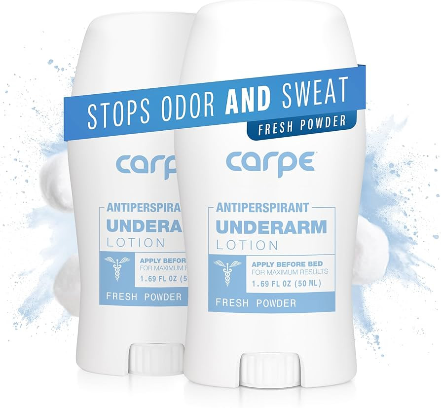 Carpe Desodorante y antitranspirante para mujeres y hombres, fuerza clínica con aroma a polvo fr... | Amazon (US)