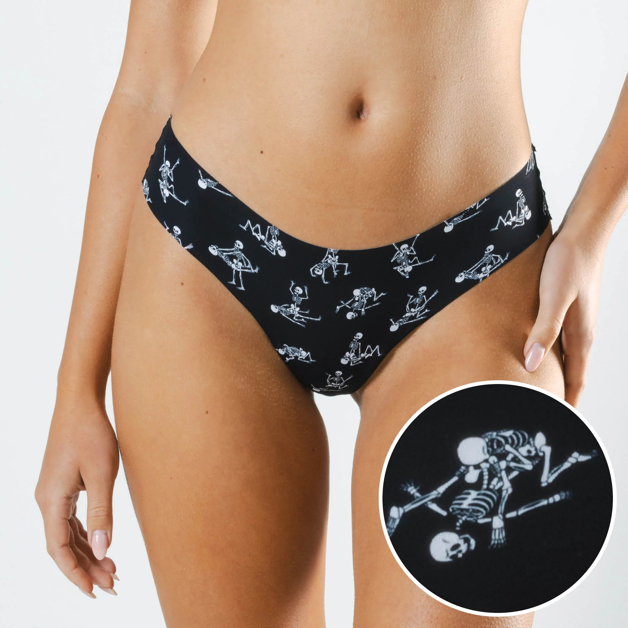 Halloween Skeletons Seamless Thong | Shinesty