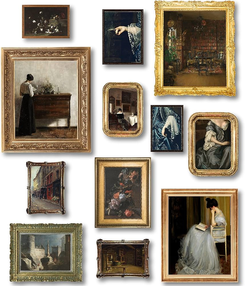 97 Decor Gothic Victorian for Home - Antique Wall Decor, Dark Pictures Wall, Vintage Ladies Portr... | Amazon (US)