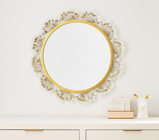 Monique Lhuillier Floral Spray Mirror | Pottery Barn Kids