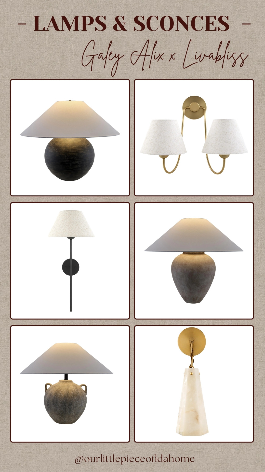 I’m loving these lamps and sconces for their warm, understated look. The mix of natural textures, soft shades, and aged finishes adds just the right amount of character without overwhelming a space.

I linked these lighting finds so you can shop the pieces and bring a warm, elevated feel into your home.
@Wayfair

#LTKHome #LTKSaleAlert #LTKU