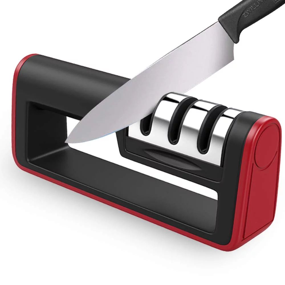 Meidong Kitchen Helper Sharpening Tool 3-Stage Kitchen Knife Sharpener System - Coarse, Medium an... | Walmart (US)