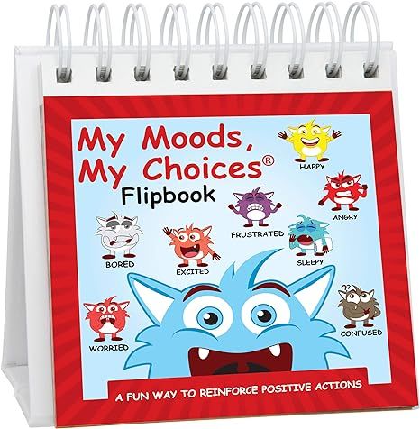 The Original Mood Flipbook for Kids; 20 Different Moods/Emotions; Autism; ADHD; Help Kids Identif... | Amazon (US)
