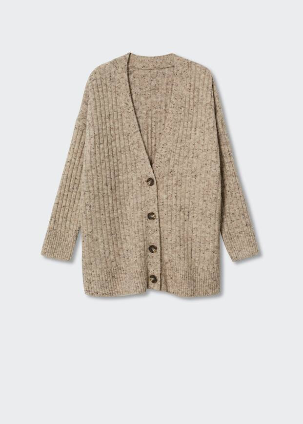 Oversized cardigan with buttons -  Women | Mango USA | MANGO (US)