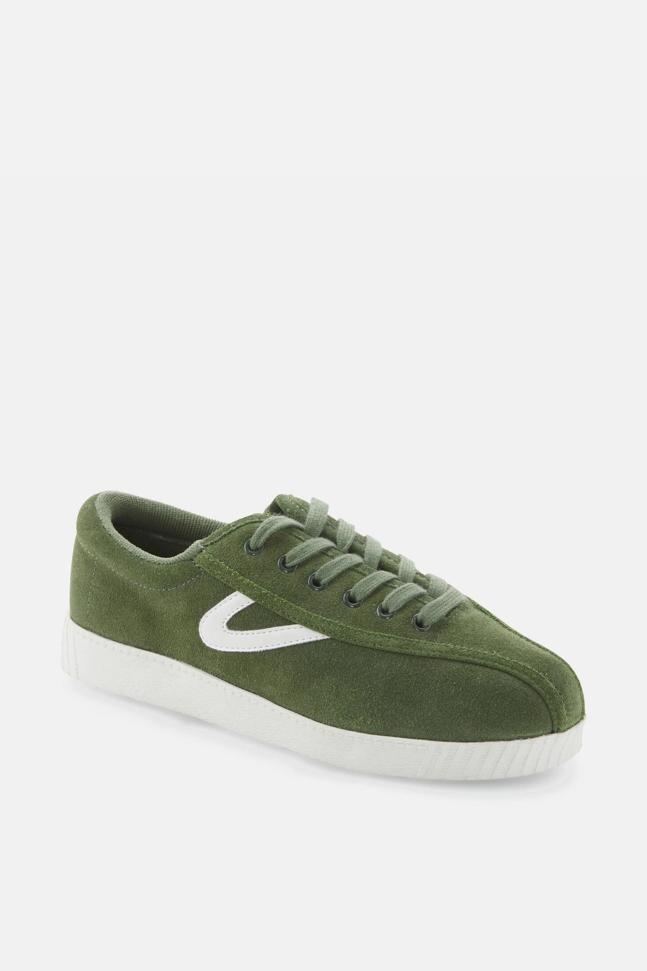 Olive Nylite Suede Sneakers | Tuckernuck (US)